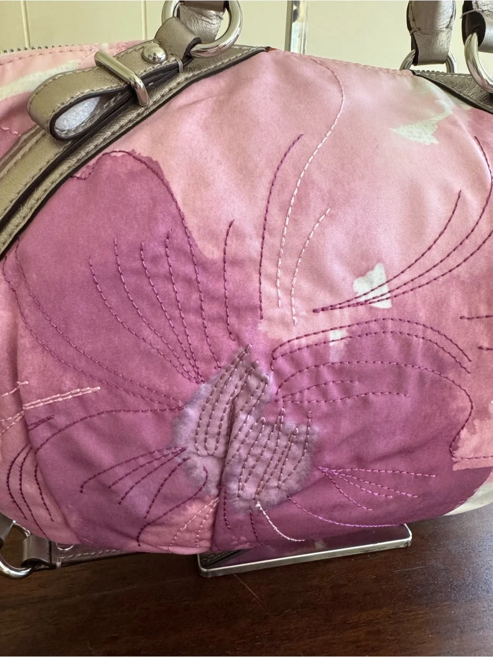 Coach Y2K Madison Watercolor Floral Sophia Satchel Bag 17002 Pink - RARE - NWT
